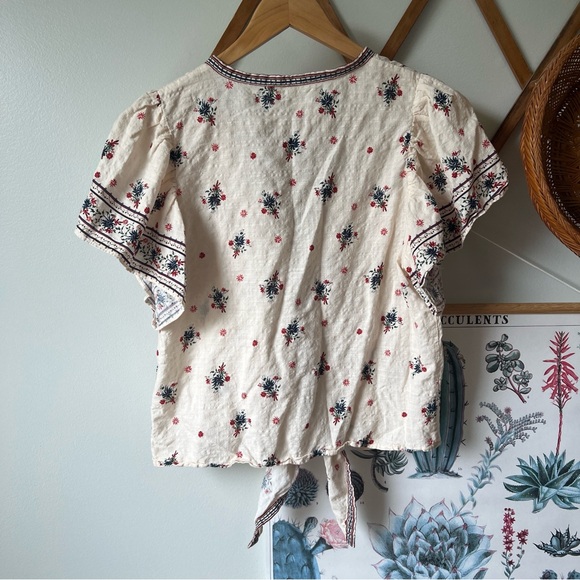 Max Studio Floral Top Medium - Picture 5 of 5